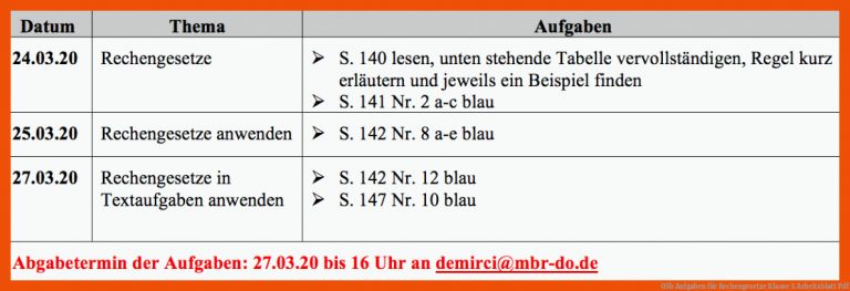 05b Aufgaben für rechengesetze klasse 5 arbeitsblatt pdf
