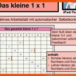 1 X 1 â Interaktives Arbeitsblatt - Ipad-teacher Fuer Arbeitsblätter 1x1