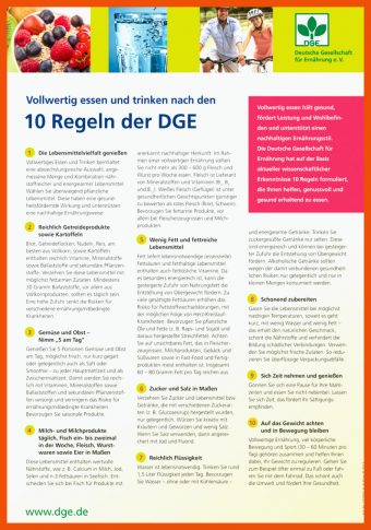19 10 Regeln Der Dge Arbeitsblatt