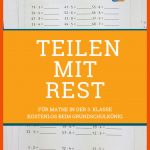 12 Kostenlose ArbeitsblÃ¤tter Zum Teilen Mit Rest In Der 3. Klasse ... Fuer Arbeitsblatt Division Mit Rest