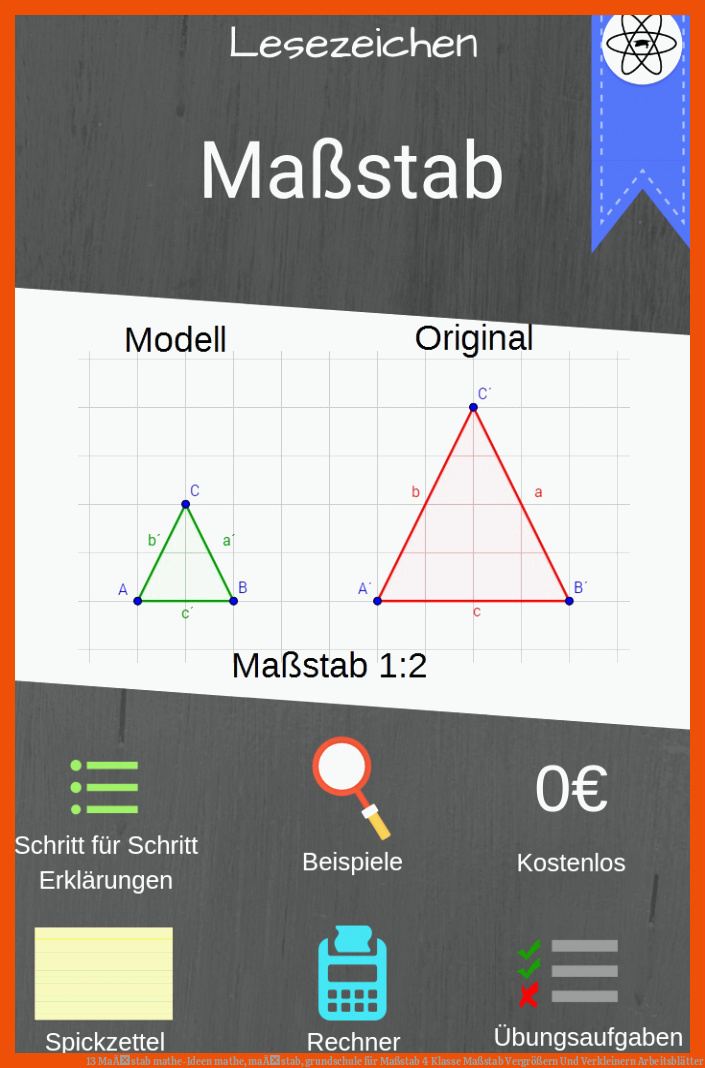 13 MaÃstab mathe-Ideen | mathe, maÃstab, grundschule für maßstab 4 klasse maßstab vergrößern und verkleinern arbeitsblätter