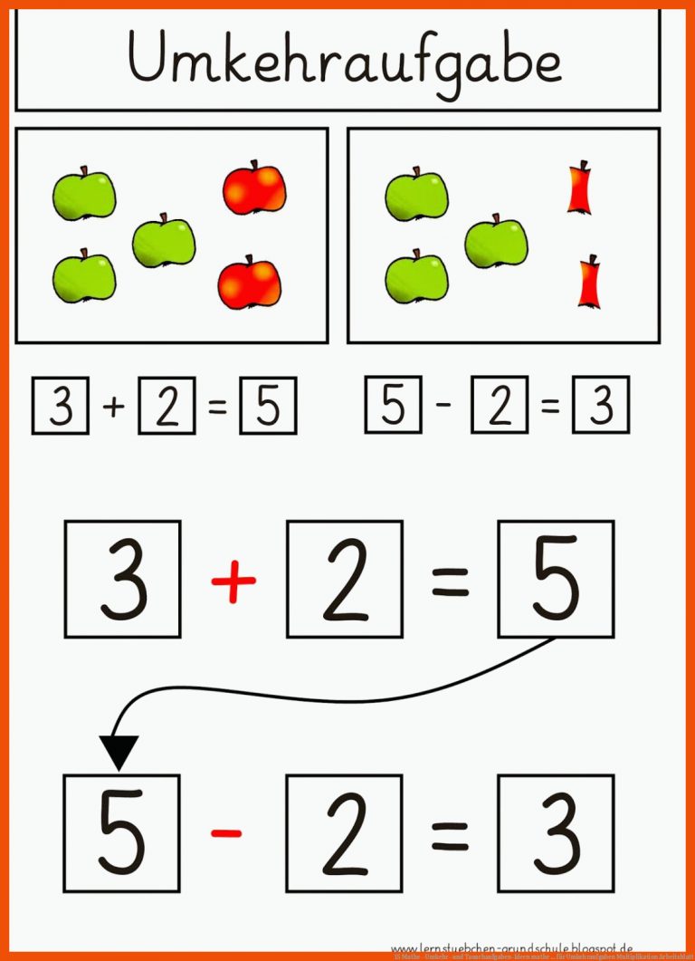 15 Mathe - Umkehr- und Tauschaufgaben-Ideen | mathe ... für umkehraufgaben multiplikation arbeitsblatt