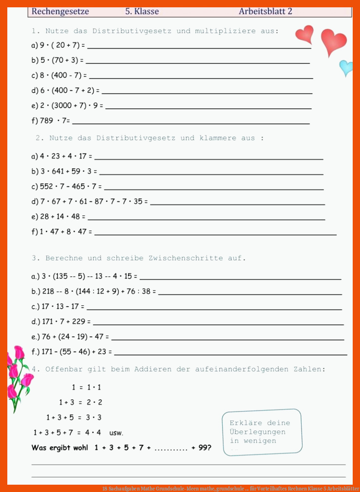18 Sachaufgaben Mathe Grundschule-Ideen | mathe, grundschule ... für vorteilhaftes rechnen klasse 5 arbeitsblätter