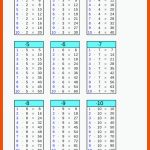 1x1-tabellen Zum Ausdrucken - Einmaleins Ã¼ben Grundschule Fuer Arbeitsblätter 1x1 Kostenlos