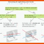 2.3.1 Lagebeziehung Von Geraden Mathelike Fuer Lagebeziehung Von Geraden Arbeitsblatt