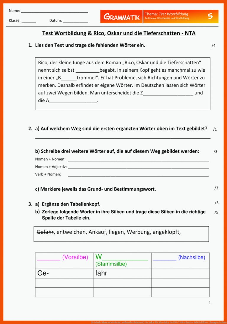 29 Schule-Ideen | winterkunst, weihnachts leinwand, rico oskar für rico oskar und die tieferschatten arbeitsblätter lösungen carlsen