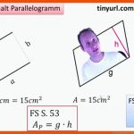 3.3 FlÃ¤cheninhalt Parallelogramm Fuer Flächeninhalt Parallelogramm Arbeitsblatt