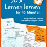 30 X Lernen Lernen In 45 Minuten - Klasse 1â4 Fuer Wörtliche Rede Grundschule Arbeitsblätter