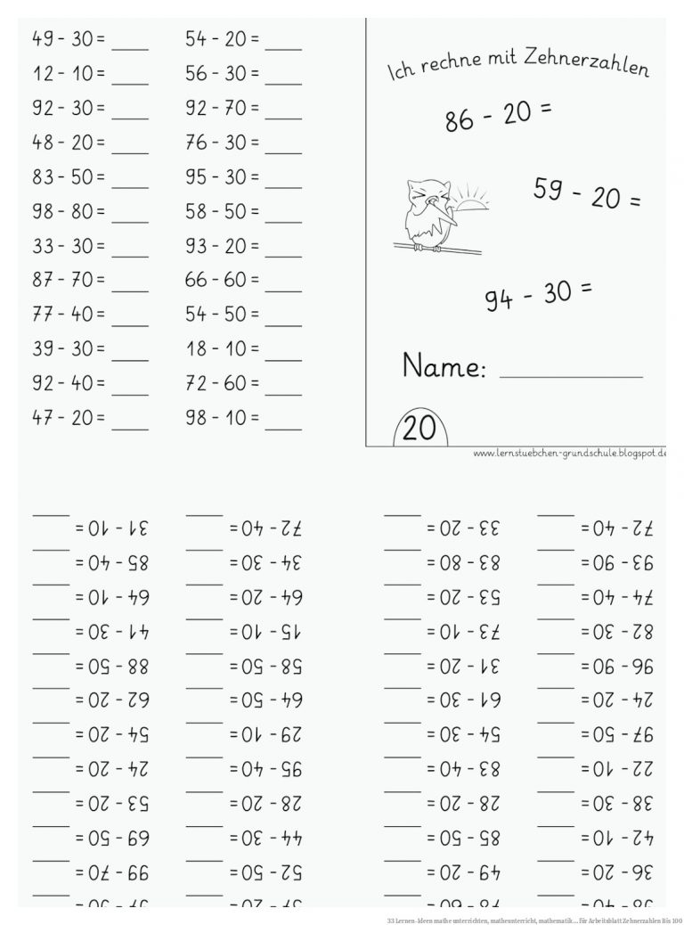 33 Lernen-Ideen | mathe unterrichten, matheunterricht, mathematik ... für Arbeitsblatt Zehnerzahlen Bis 100