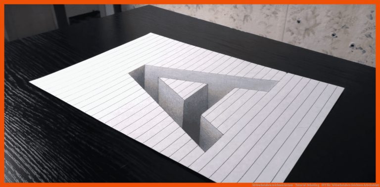 3D Buchstaben zeichnen lernen - Tutorial | DekoKing - DIY für 3d buchstaben zeichnen arbeitsblatt