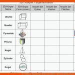 3d - KÃ¶rper - Eigenschaften Mathe Unterrichten ... Fuer Geometrische Körper 4 Klasse Arbeitsblätter