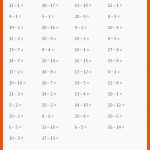 50) Subtraktion Innerhalb Von 20 (horizontal) Mathe-arbeitsblÃ¤tter ... Fuer Matheaufgaben Klasse 8 Arbeitsblätter