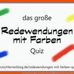 60 Redewendungen Mit Farben Das GroÃe Quiz Mit 60 Fragen Fuer Redewendungen Mit Tieren Arbeitsblatt