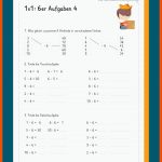 6er Einmaleins Fuer Arbeitsblatt 9er Reihe