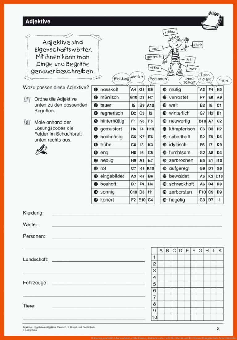 8 Gweny @schule-Ideen | schule, erste klasse, deutsch unterricht für mathematik 9 klasse hauptschule arbeitsblätter