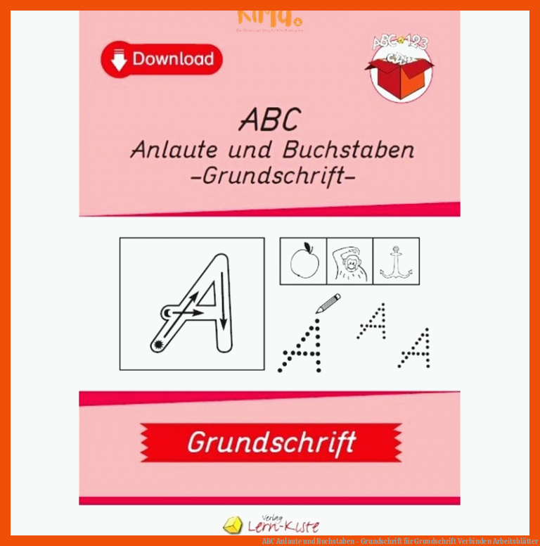 ABC Anlaute und Buchstaben - Grundschrift für grundschrift verbinden arbeitsblätter