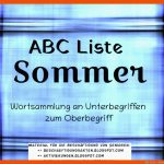 Abc Liste - sommer Fuer sommer Abc Arbeitsblatt