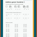 Addieren / Subtrahieren Mit Hunderterzahlen Im Zahlenraum 1 000 Fuer Addition Und Subtraktion Bis 1000 Arbeitsblätter Kostenlos