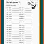 Addieren / Subtrahieren Mit Hunderterzahlen Im Zahlenraum 1000 ... Fuer Addieren Bis 1000 Arbeitsblätter