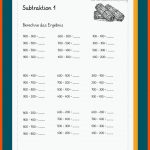 Addieren / Subtrahieren Mit Hunderterzahlen Im Zahlenraum 1000 ... Fuer Addieren Bis 1000 Arbeitsblätter