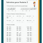 Addieren / Subtrahieren Mit Hunderterzahlen Im Zahlenraum 1000 Fuer Ganze Zahlen Addieren Und Subtrahieren Arbeitsblatt