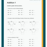 Addieren/ Subtrahieren Mit Zehnerzahlen Im Zahlenraum 1000 Fuer Arbeitsblatt Zehnerzahlen Bis 100