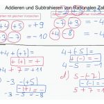 Addieren Und Subtrahieren Von Rationalen Zahlen Fuer Arbeitsblatt Rationale Zahlen Addieren Und Subtrahieren
