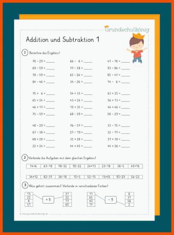 11 Addition Subtraktion Multiplikation Division Arbeitsblätter