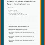 Addition Und Subtraktion NatÃ¼rlicher Zahlen Fuer Arbeitsblatt Addition Und Subtraktion Bis 100