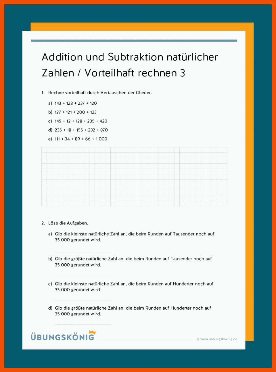 20 Vorteilhaftes Rechnen Klasse 5 Arbeitsblätter - Mathe Arbeitsblätter