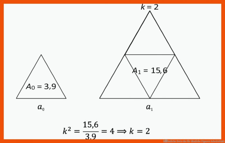 Ãhnliche Dreiecke für ähnliche figuren arbeitsblatt