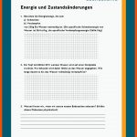 AggregatzustÃ¤nde Fuer Energieformen Arbeitsblatt