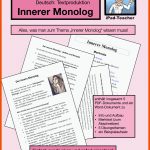 Alles Zum Inneren Monolog - Ipad-teacher Fuer Innerer Monolog Arbeitsblatt