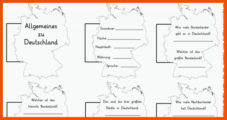 Allg Zu Deutschland.pdf Deutschland Karte BundeslÃ¤nder ... Fuer Deutschland Gebirge Flüsse Städte Arbeitsblatt Kostenlos