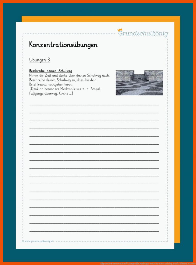 Allgemeine KonzentrationsÃ¼bungen für marburger konzentrationstraining arbeitsblätter kostenlos