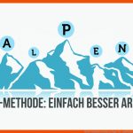 Alpen-methode: Definition, Tipps, Vor- Und Nachteile Fuer Alpen Methode Arbeitsblatt