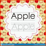 Alphabet A ist FÃ¼r Apple-arbeitsblatt FÃ¼r Vektorgrafik In ... Fuer Arbeitsblatt Apfel Kindergarten