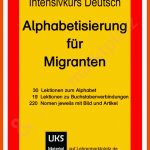 Alphabetisierung FÃ¼r Migranten - EinfÃ¼hrung Plus 10 Lektionen ... Fuer Deutsch Flüchtlinge Arbeitsblätter