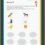 Animals / Tiere Fuer Englisch Animals Arbeitsblätter