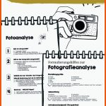 Anleitung Fotoanalyse Mit formulierungshilfen ... Fuer Einstellungsgrößen Arbeitsblatt