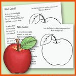 Apfel - Spielend - Leicht - Lernen Fuer In Meinem Kleinen Apfel Arbeitsblatt