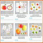 Apfel-themenwoche- Plus Download - Montessori Blog & Shop - Montiminis Fuer Arbeitsblatt Apfel Kindergarten