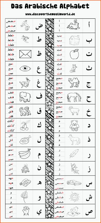 10 Arabisch Lernen Arbeitsblätter