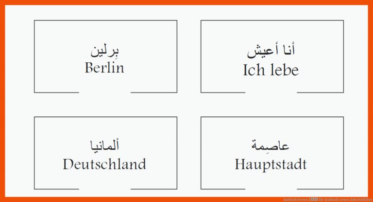 Arabisch lernen â für arabisch lernen arbeitsblätter