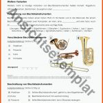 ArbeitsblÃ¤tter "blechblasinstrumente" Fuer Arbeitsblatt Blechblasinstrumente