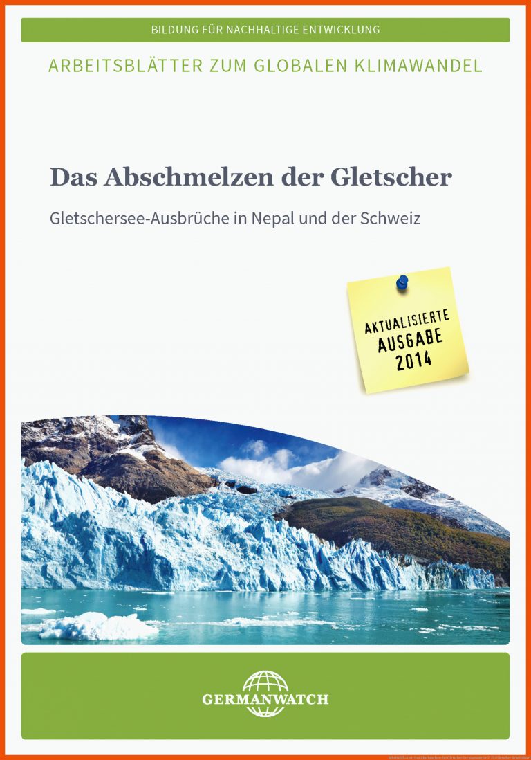ArbeitsblÃ¤tter: Das Abschmelzen der Gletscher | Germanwatch e.V. für gletscher arbeitsblatt