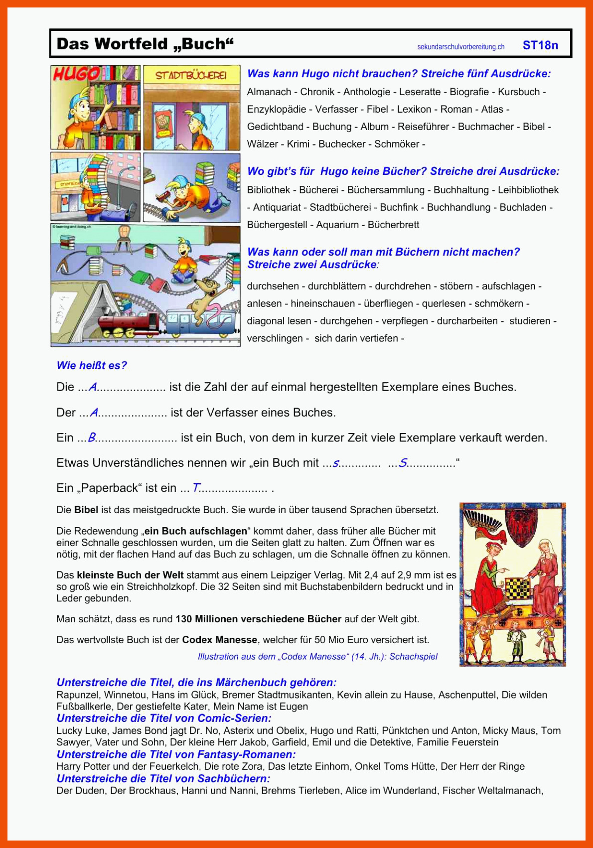 Arbeitsblätter Deutsch Klasse 6 Kostenlos - Deutsch Arbeitsblätter