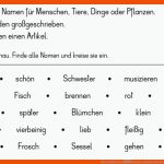 ArbeitsblÃ¤tter â Nomen Entdecken Ipad Macht Schule Fuer Nomen Erkennen Arbeitsblatt