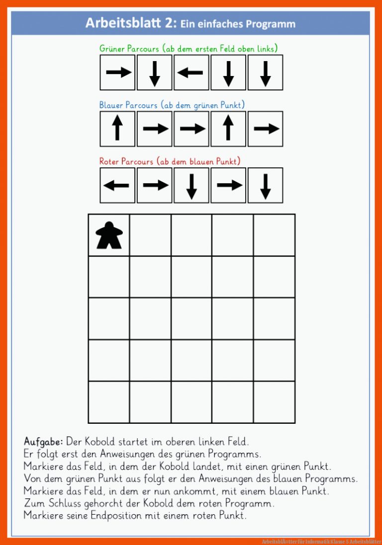 ArbeitsblÃ¤tter für informatik klasse 5 arbeitsblätter