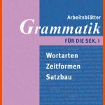 ArbeitsblÃ¤tter Grammatik FÃ¼r Die Sek. I Fuer Arbeitsblätter Deutsch Klasse 5 Wortarten